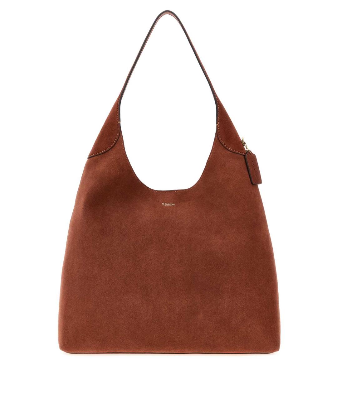 COACH Коричневая замшевая сумка тоут, фото 1