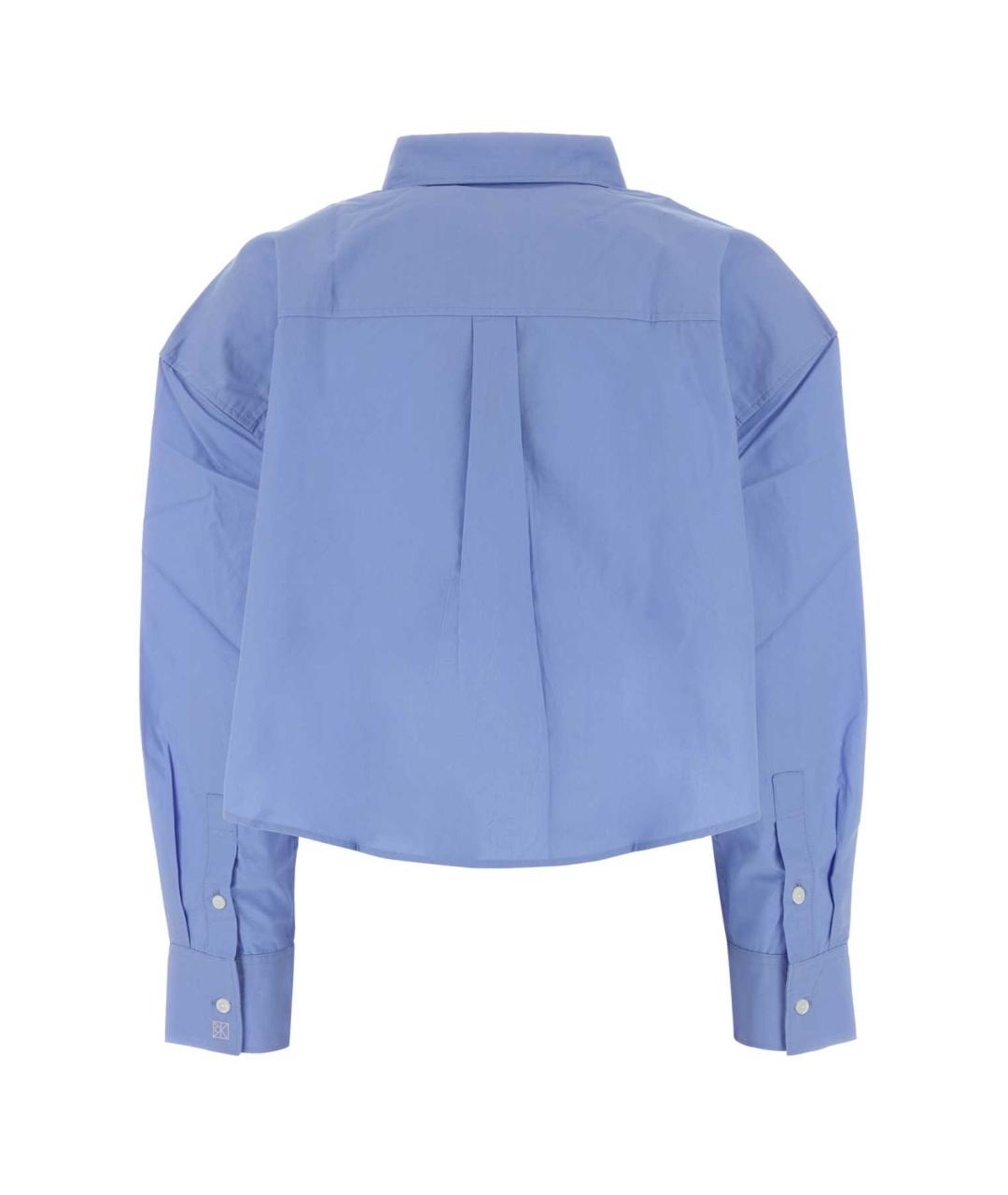 CALVIN KLEIN Голубая хлопковая рубашка, фото 2