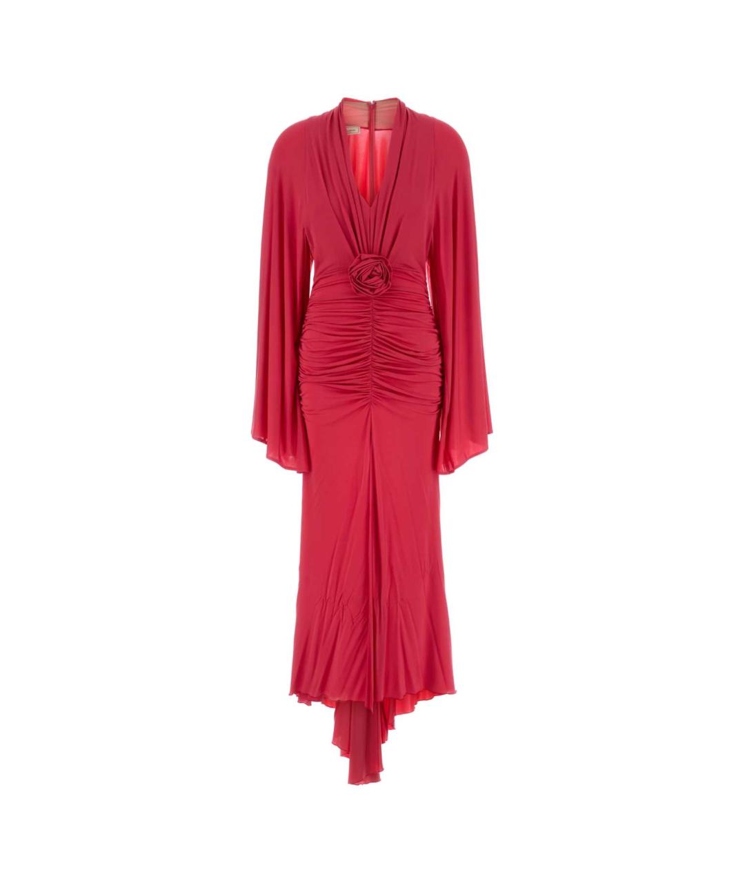 BLUMARINE Красное вискозное платье, фото 1