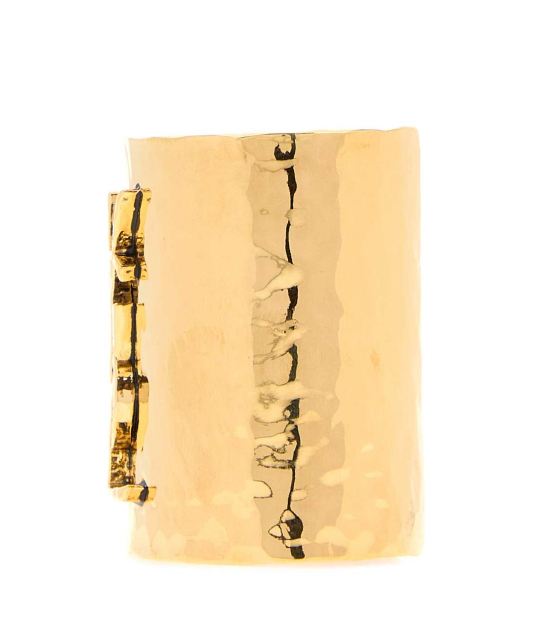 SAINT LAURENT Золотой латунный браслет, фото 2