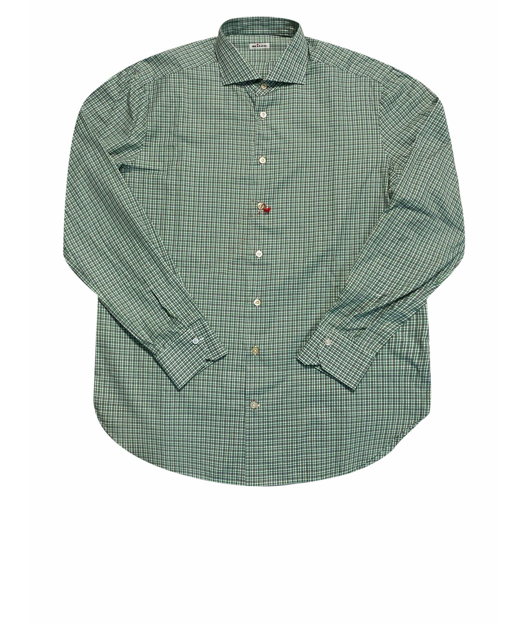 KITON Зеленая хлопковая кэжуал рубашка, фото 1