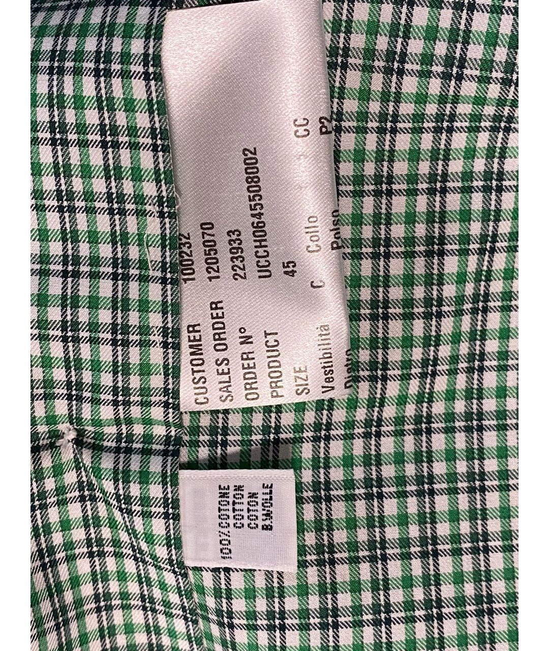 KITON Зеленая хлопковая кэжуал рубашка, фото 5