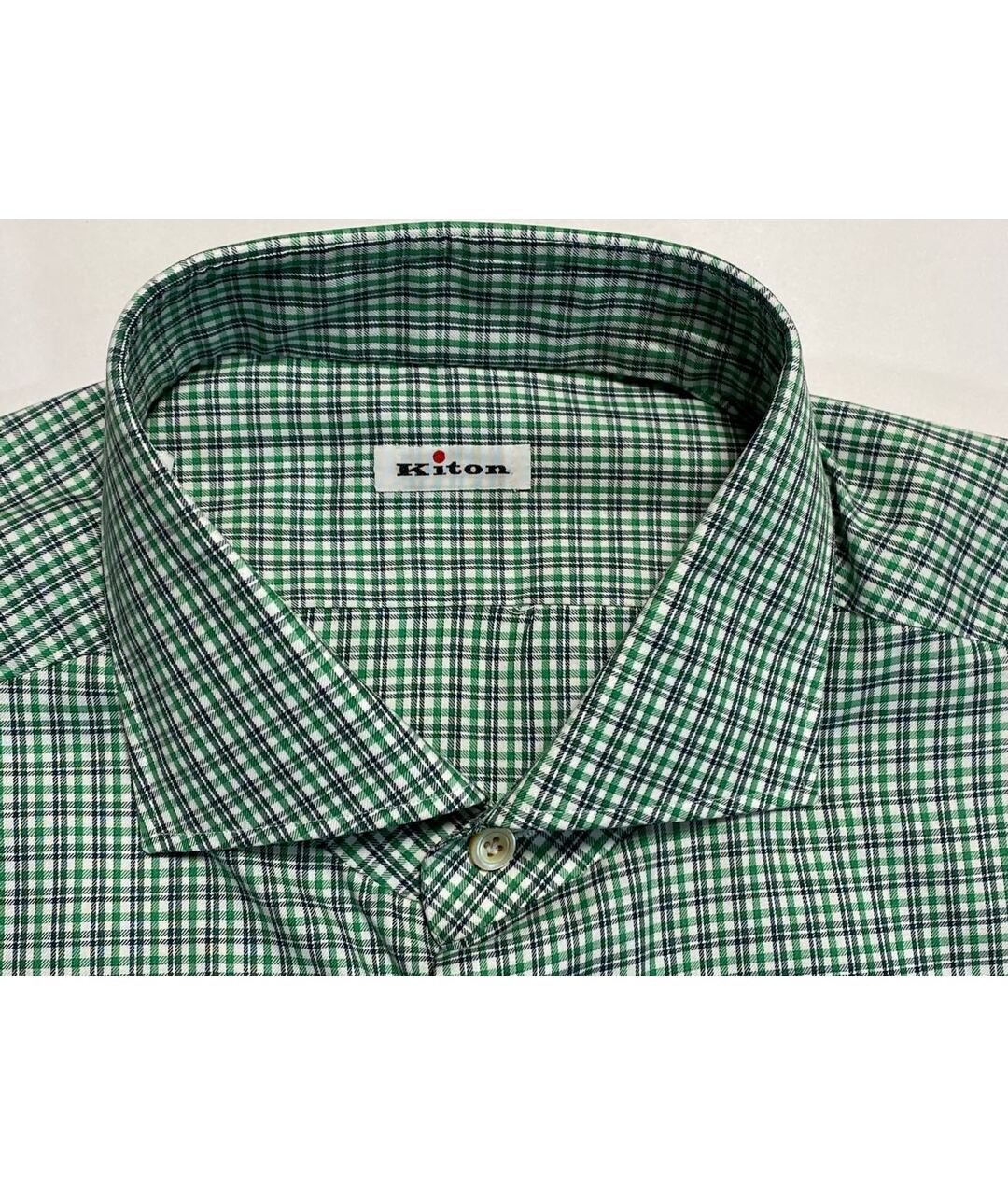KITON Зеленая хлопковая кэжуал рубашка, фото 3