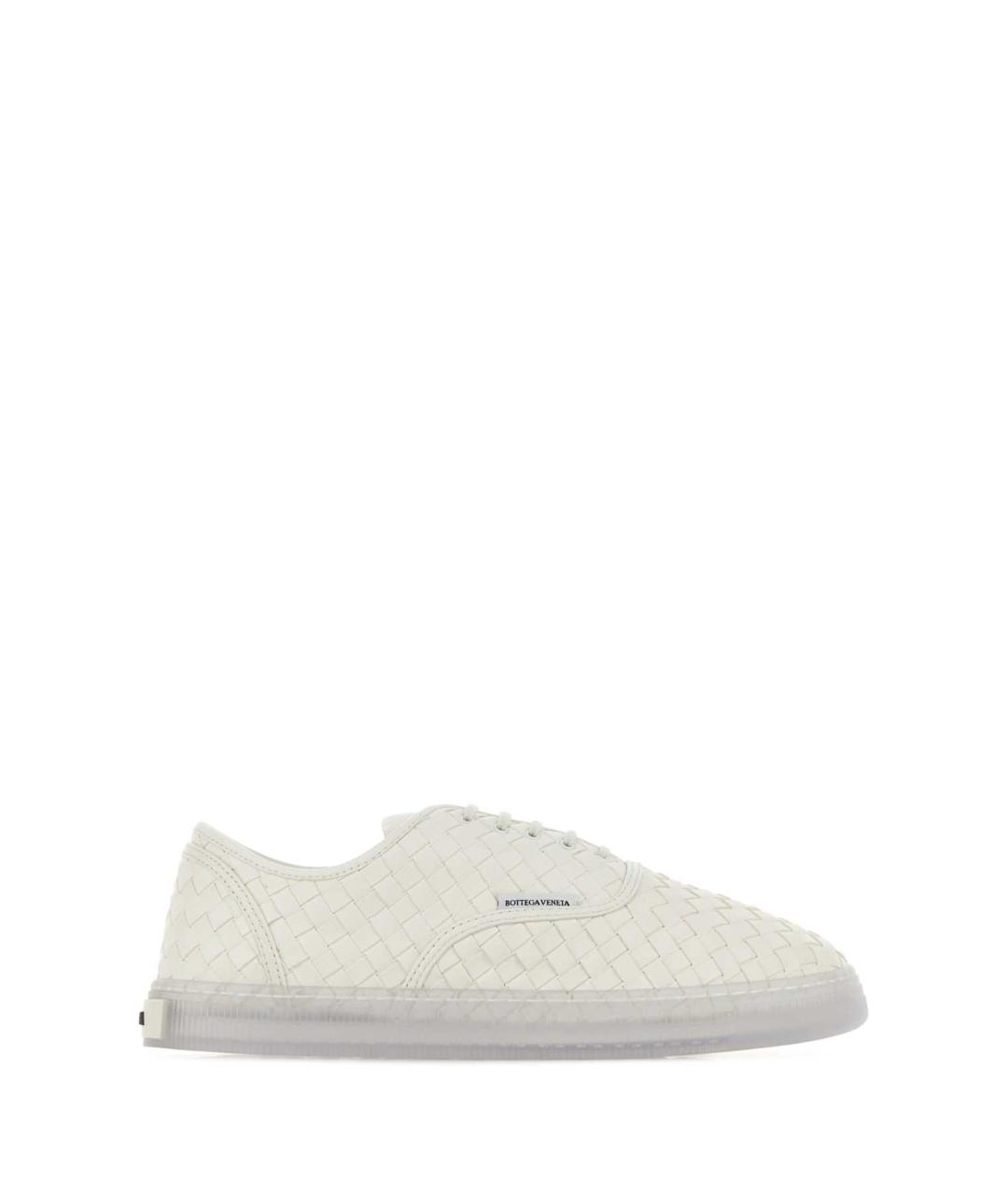 BOTTEGA VENETA Белые кожаные кеды, фото 1
