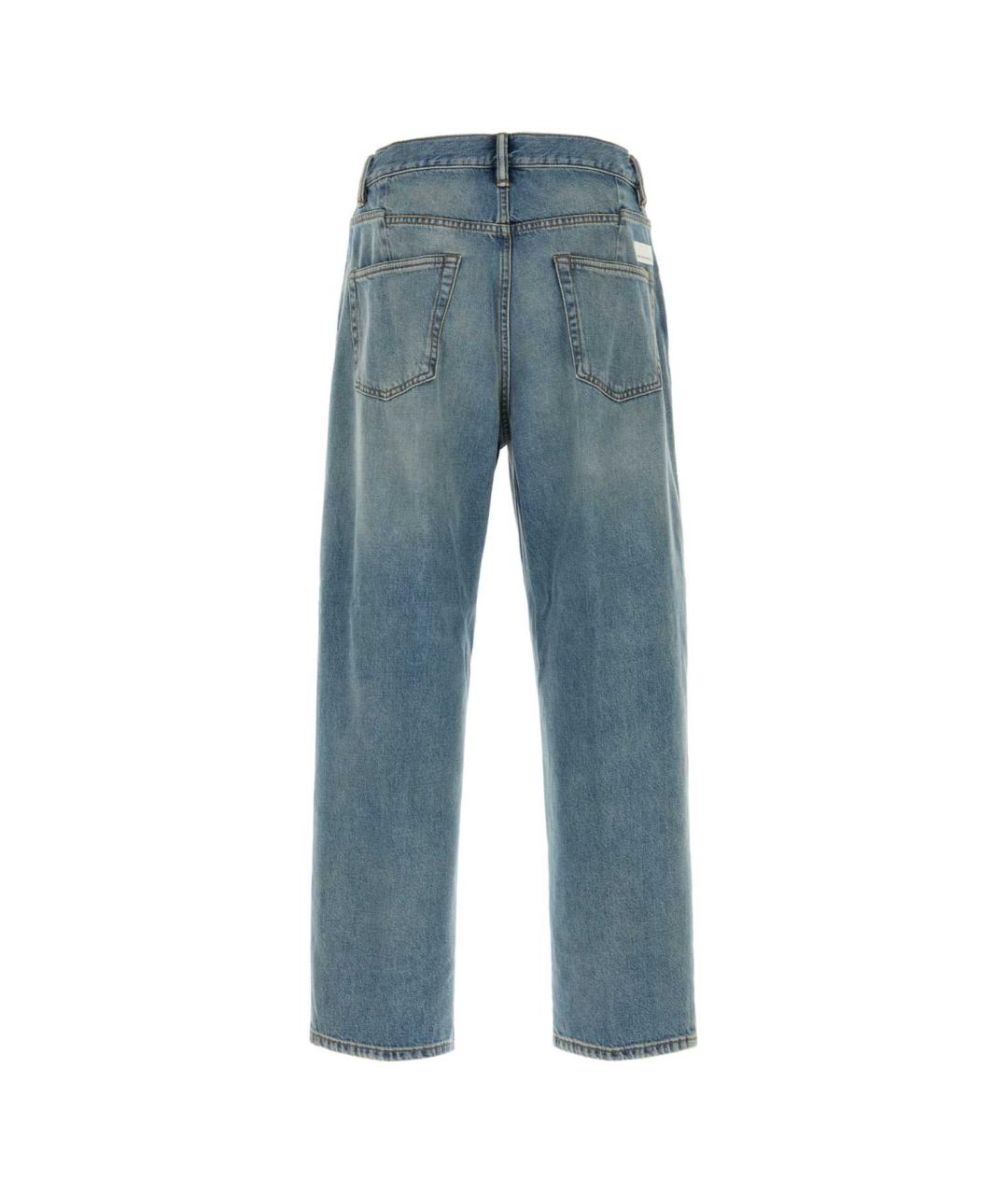 NINE IN THE MORNING Синие хлопковые прямые джинсы, фото 2