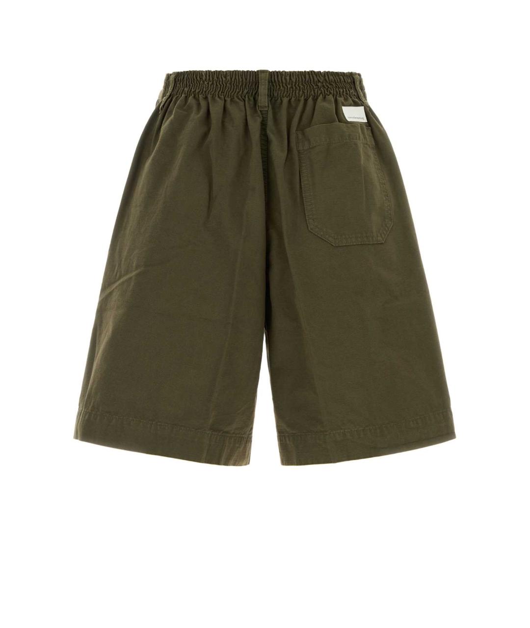 NINE IN THE MORNING Зеленые хлопковые шорты, фото 2