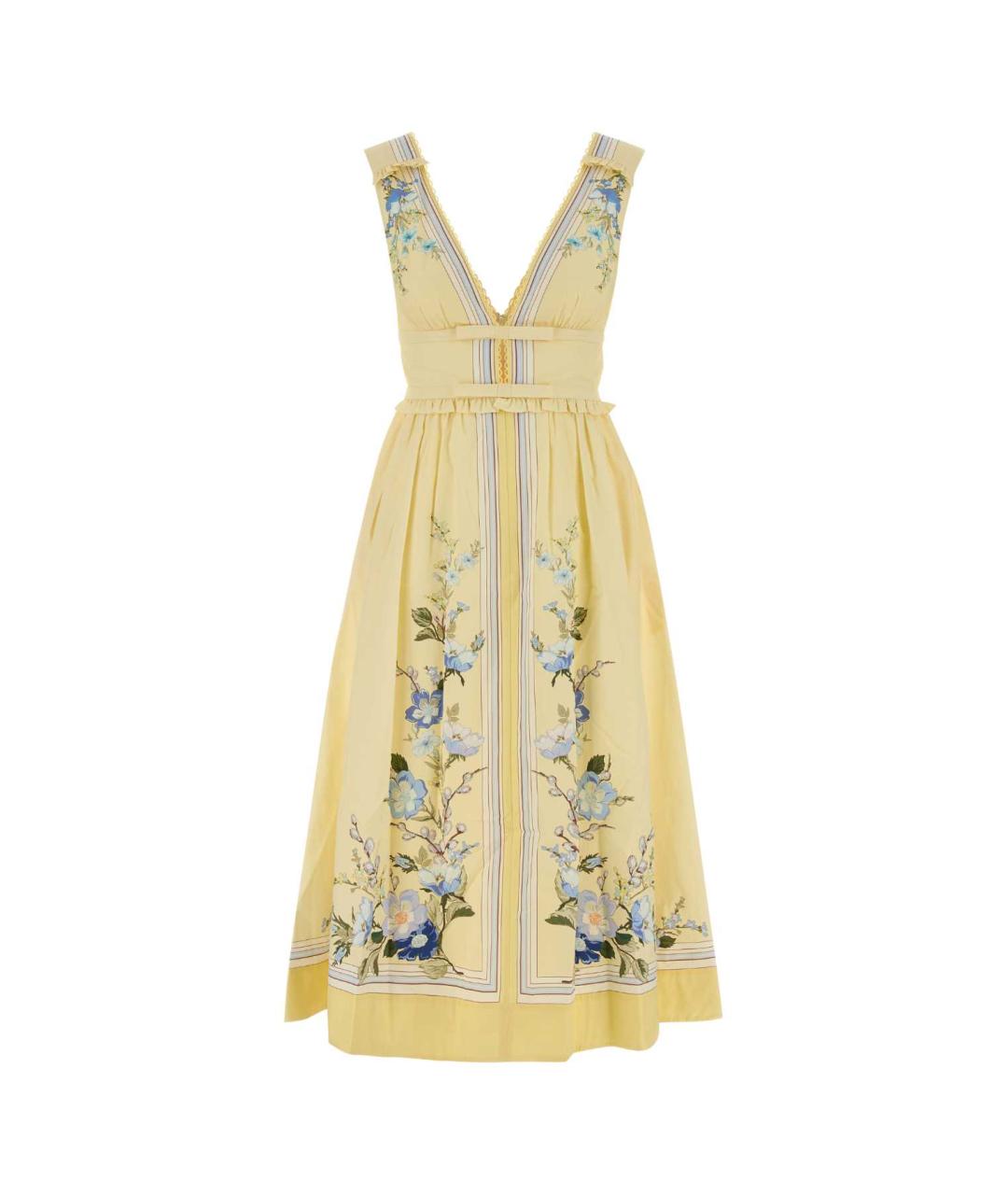 SELF-PORTRAIT Мульти хлопковое платье, фото 1