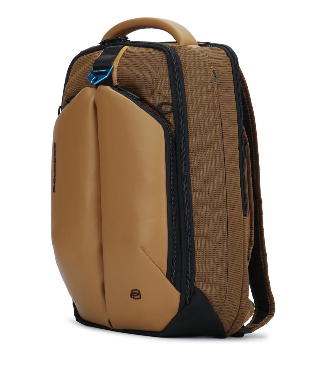 PIQUADRO Оранжевый тканевый рюкзак, фото 2