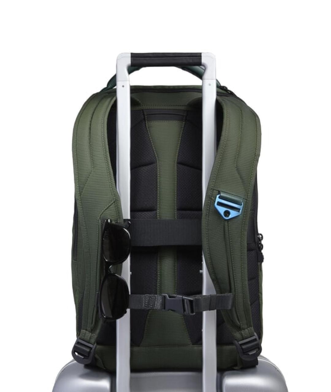 PIQUADRO Зеленый тканевый рюкзак, фото 4