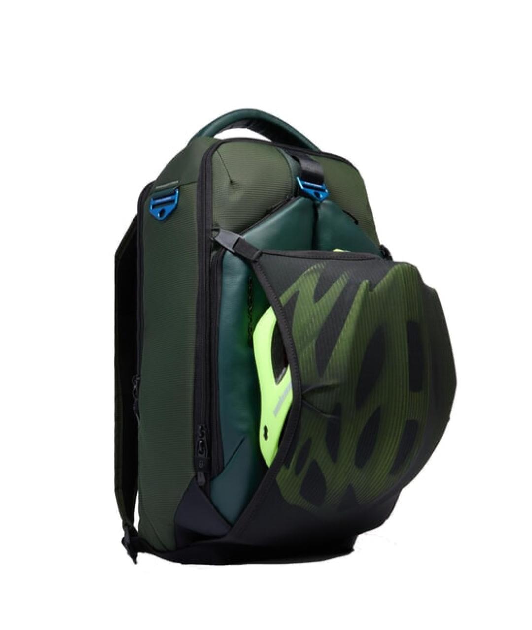 PIQUADRO Зеленый тканевый рюкзак, фото 3