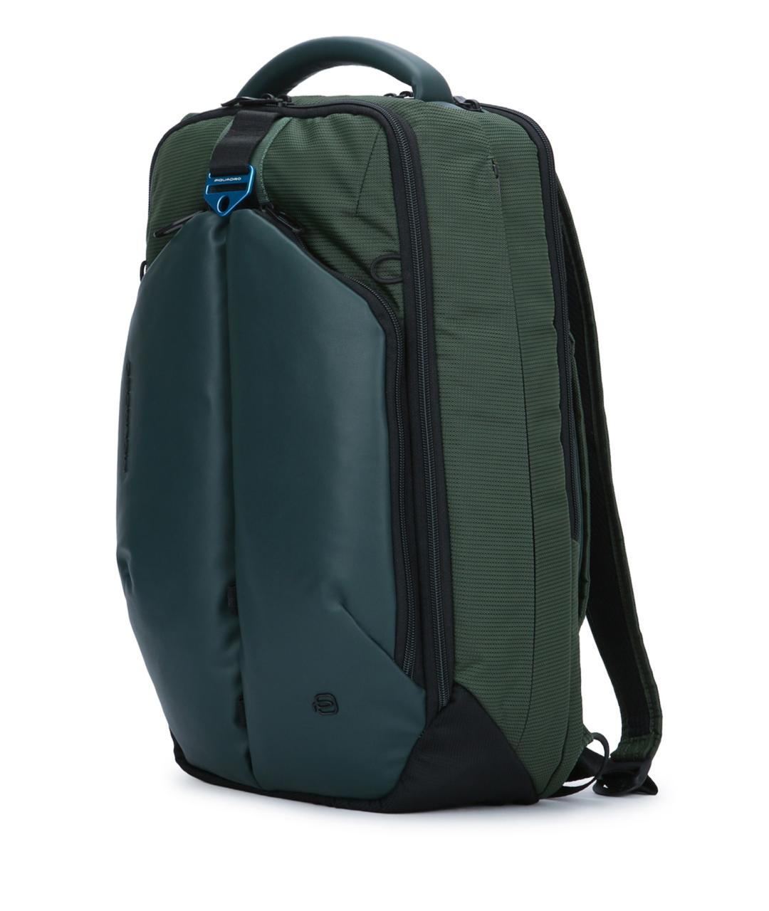 PIQUADRO Зеленый тканевый рюкзак, фото 2