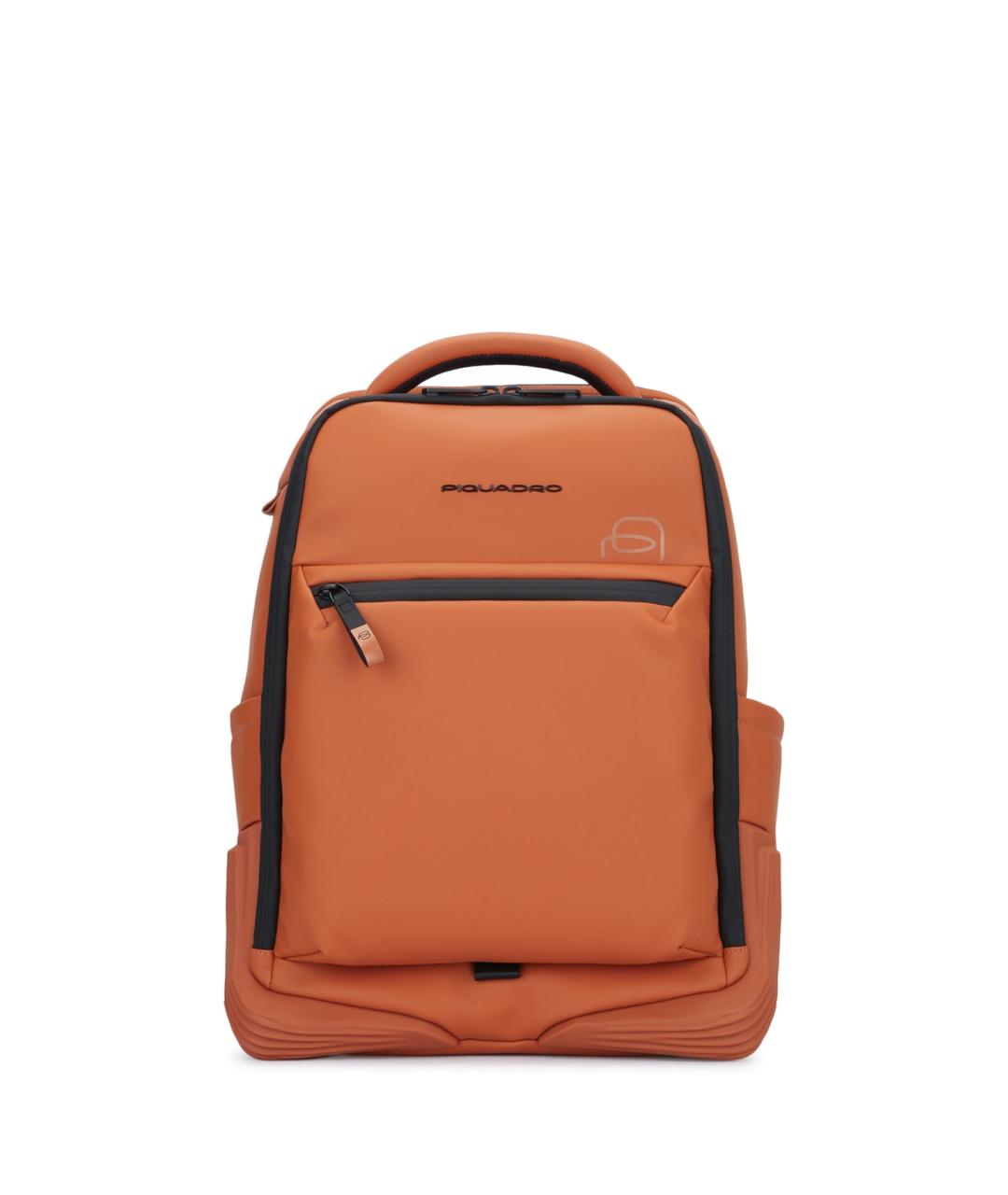 PIQUADRO Оранжевый рюкзак из искусственной кожи, фото 1