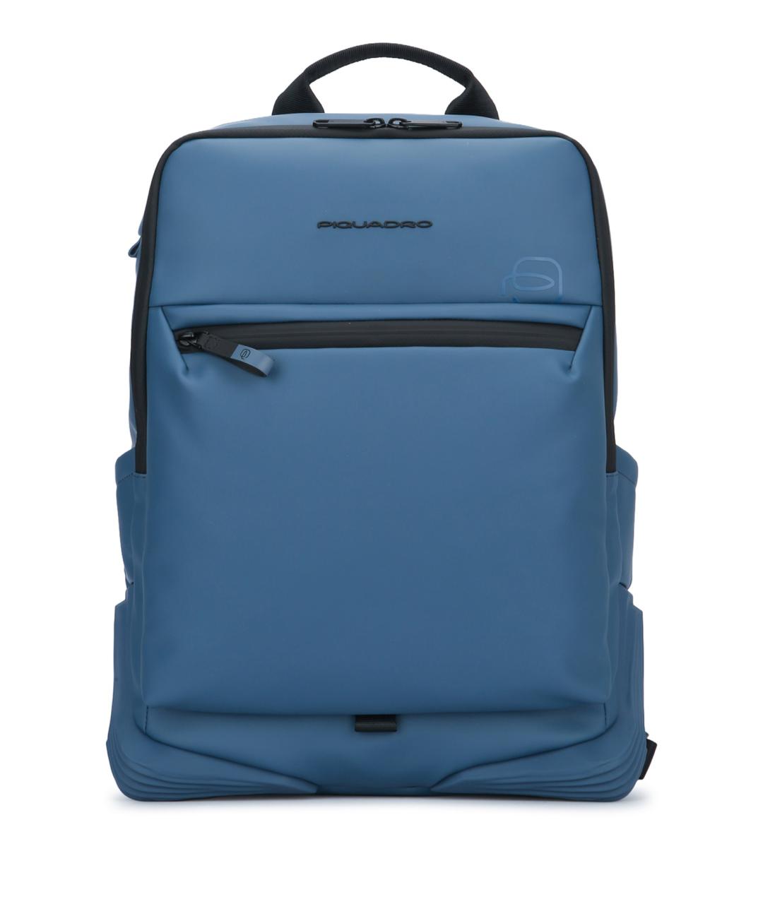 PIQUADRO Голубой рюкзак из искусственной кожи, фото 1