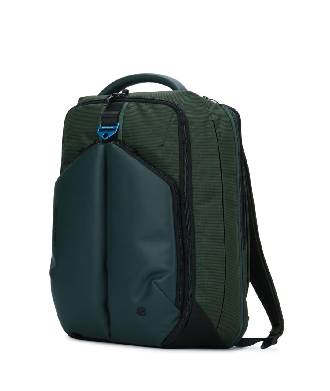 PIQUADRO Зеленый тканевый рюкзак, фото 2