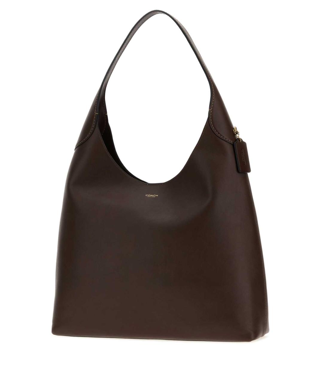 COACH Коричневая кожаная сумка тоут, фото 2