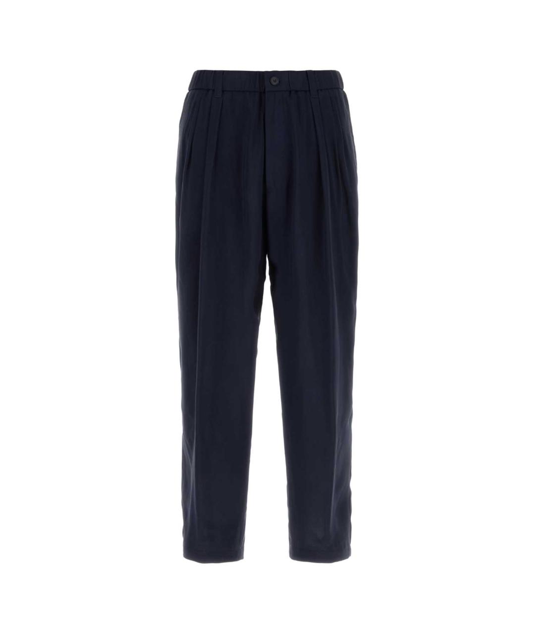 GIORGIO ARMANI Синие вискозные повседневные брюки, фото 1