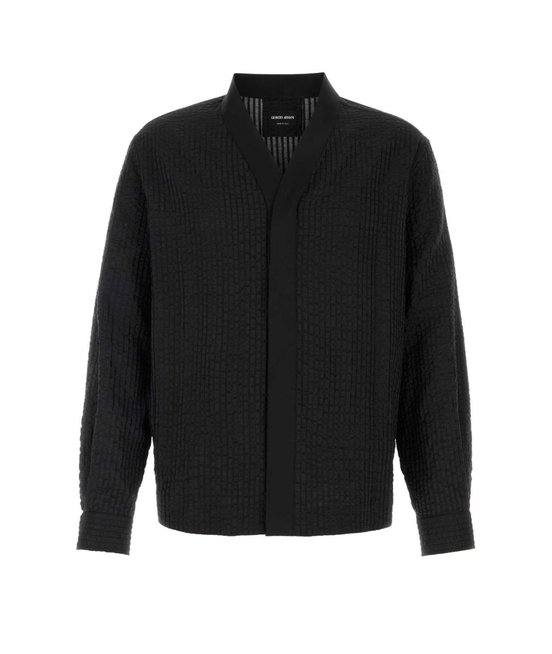 GIORGIO ARMANI Черная кэжуал рубашка, фото 1