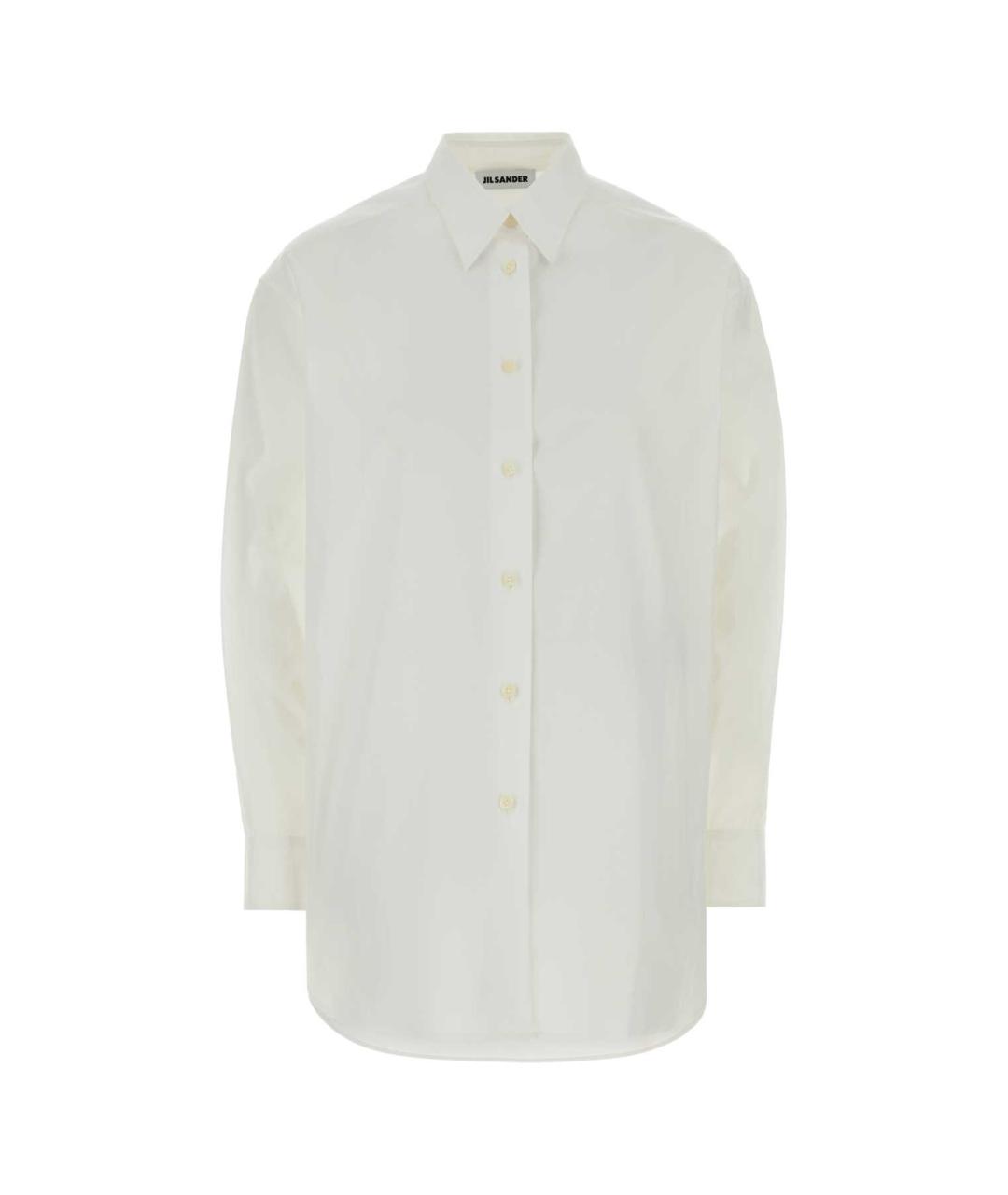 JIL SANDER Белая хлопковая рубашка, фото 1
