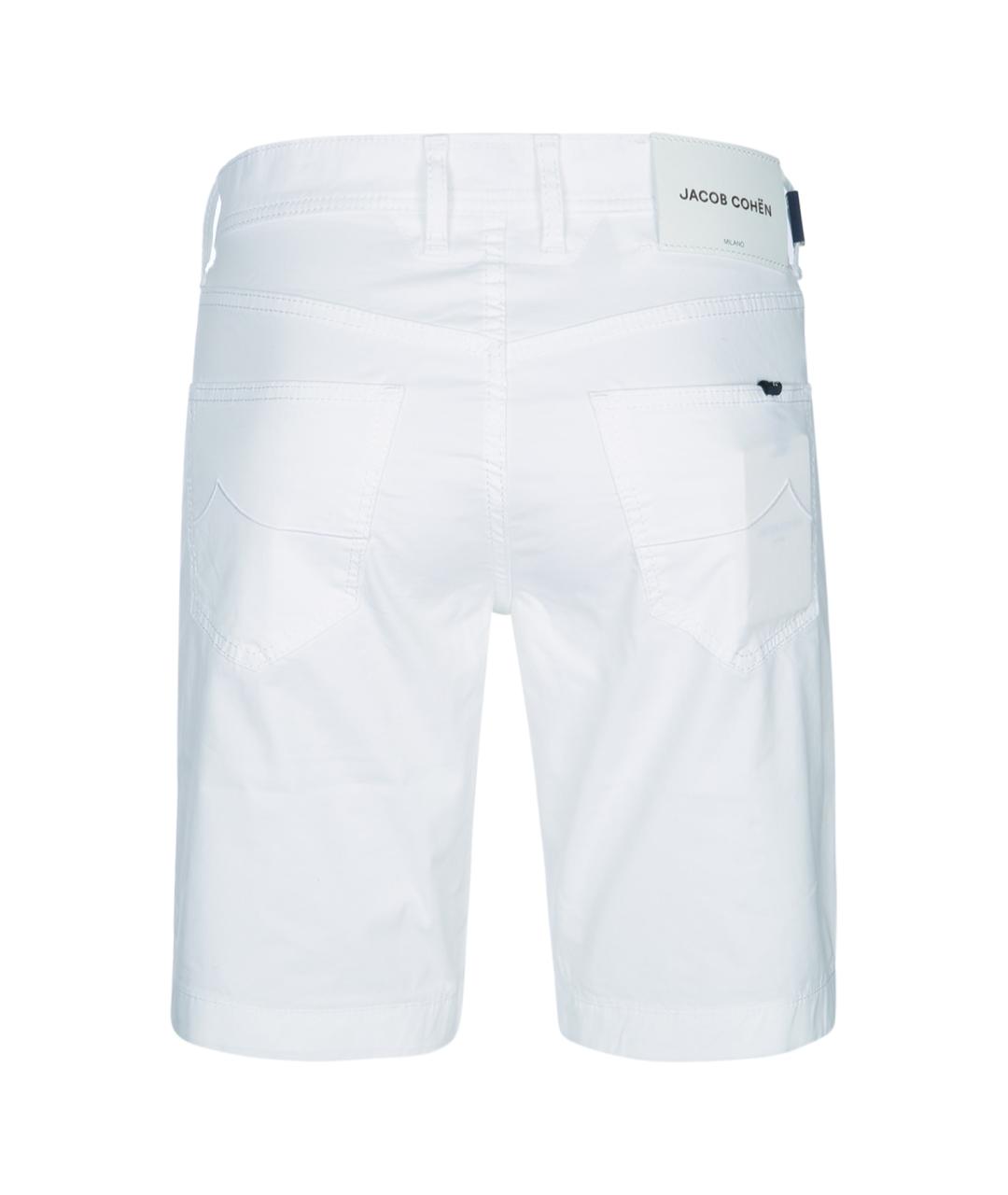 JACOB COHEN Белые хлопковые шорты, фото 1