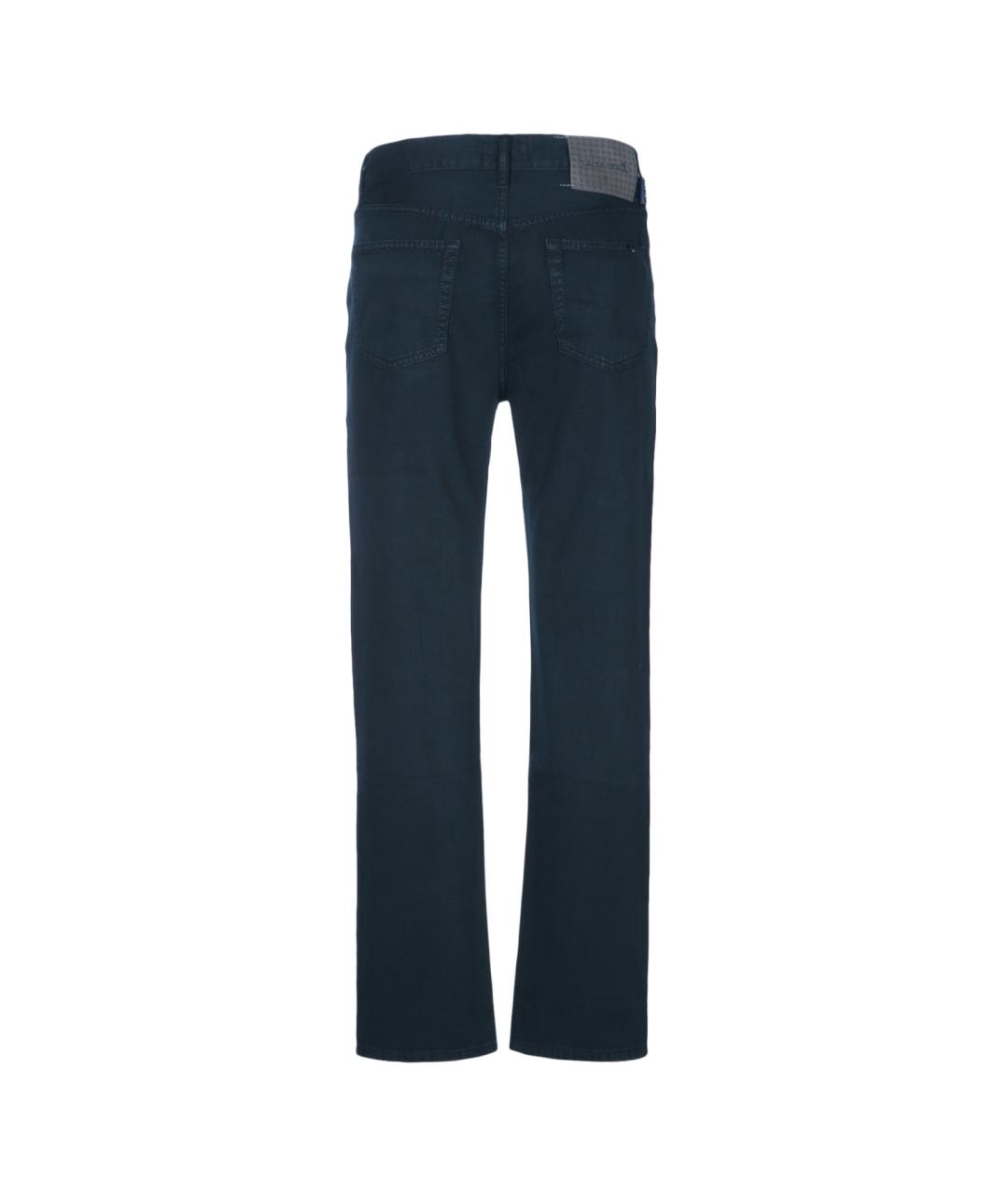 JACOB COHEN Синие хлопковые прямые джинсы, фото 2
