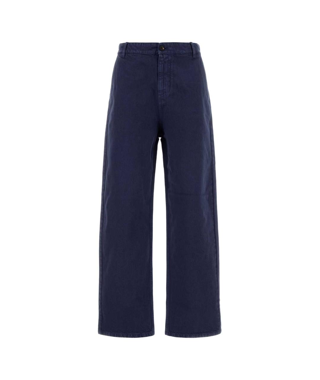 MIU MIU Синие прямые брюки, фото 1