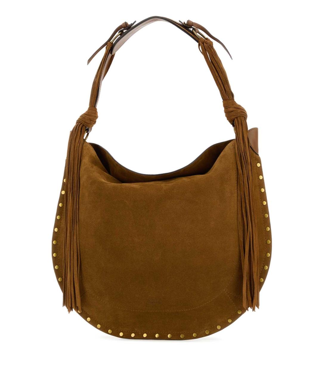 ISABEL MARANT Коричневая замшевая сумка с короткими ручками, фото 1