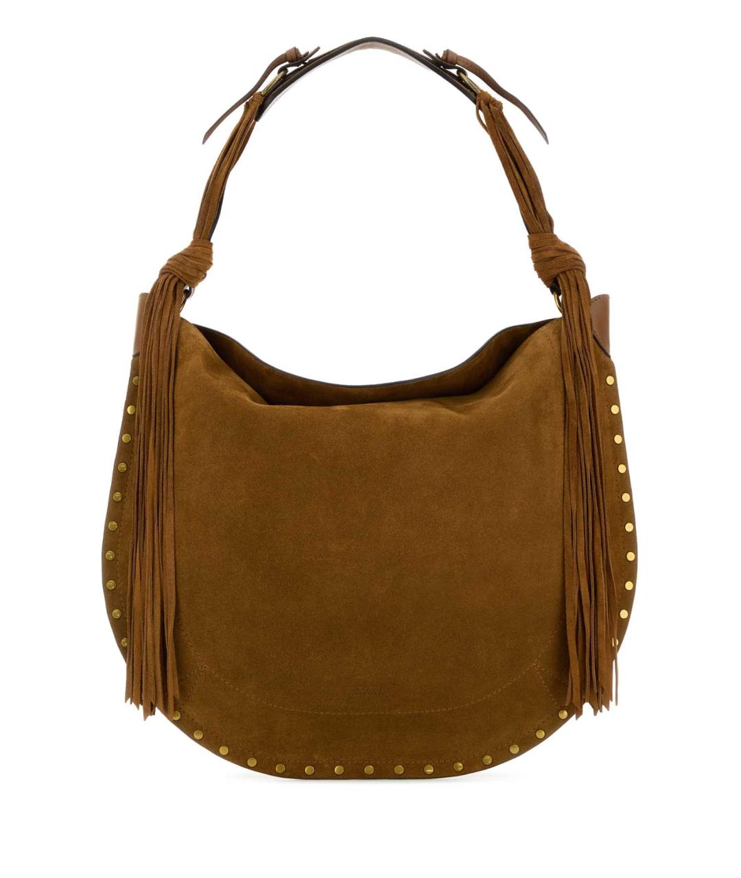 ISABEL MARANT Коричневая замшевая сумка с короткими ручками, фото 2