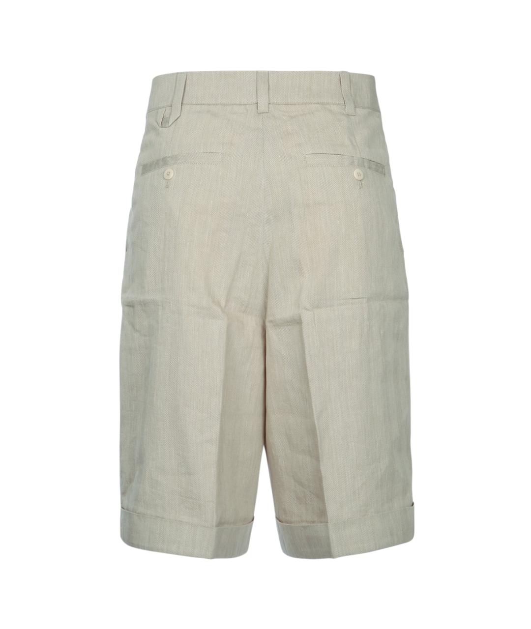 JACQUEMUS Бежевые хлопковые шорты, фото 2