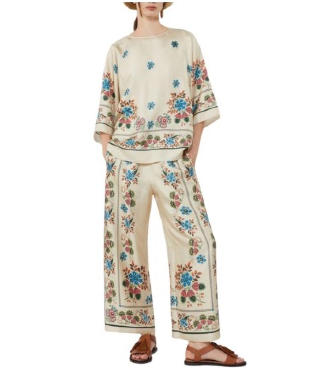 WEEKEND MAX MARA Мульти шелковая рубашка, фото 3