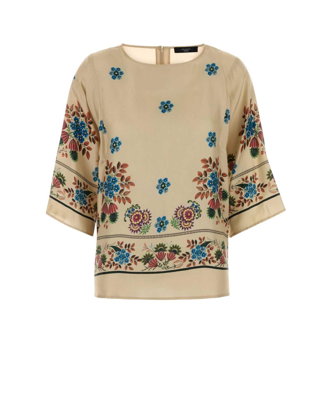 WEEKEND MAX MARA Мульти шелковая рубашка, фото 1