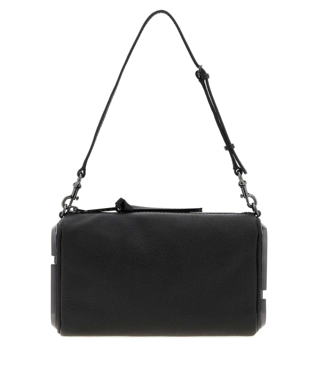MARC JACOBS Черная кожаная сумка с короткими ручками, фото 1
