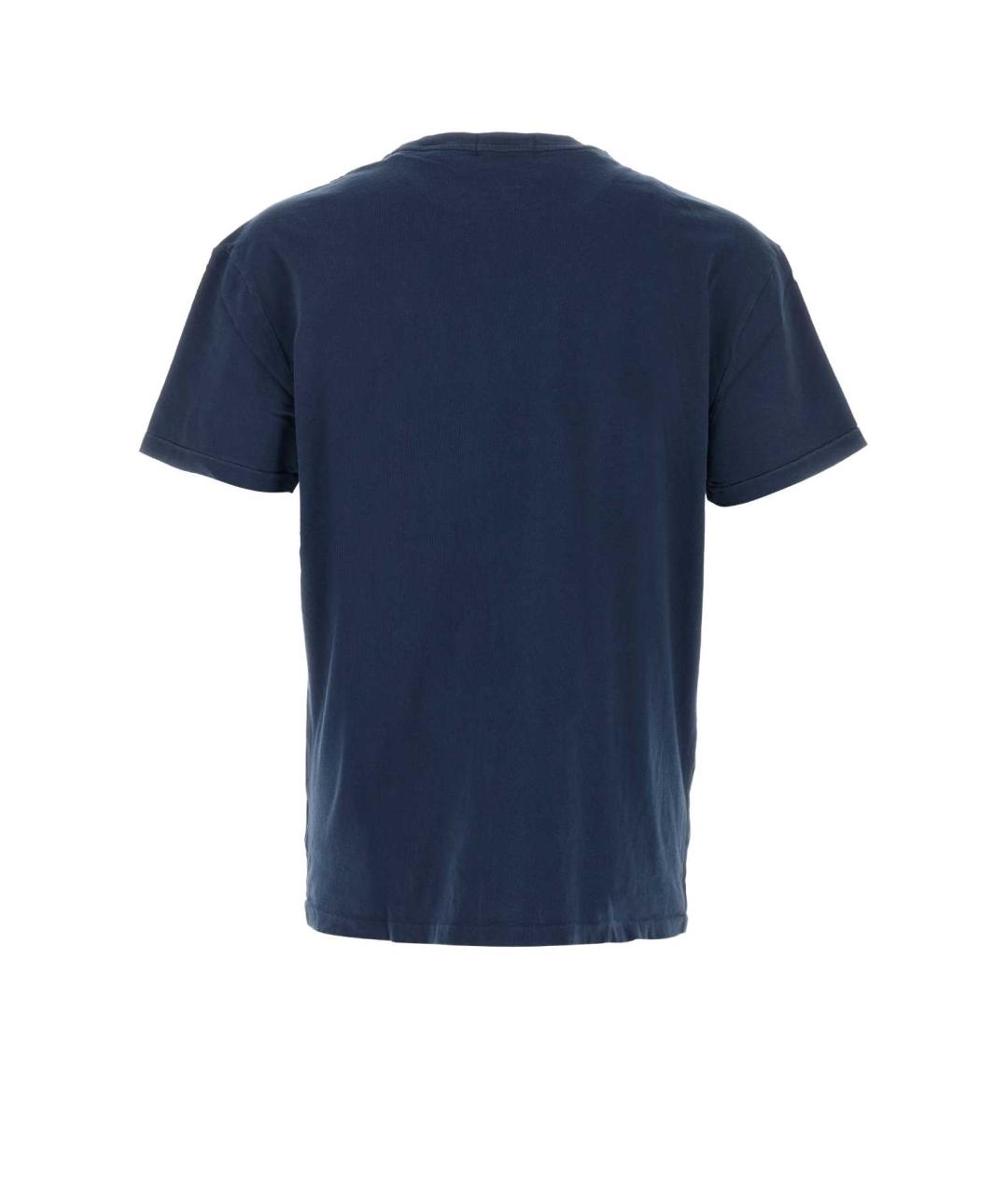 POLO RALPH LAUREN Синяя хлопковая футболка, фото 2