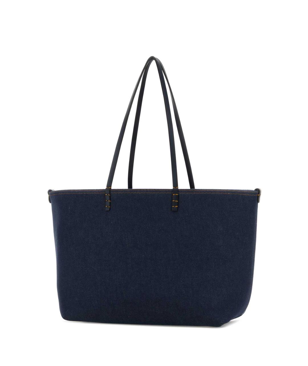 FENDI Синяя тканевая сумка тоут, фото 2