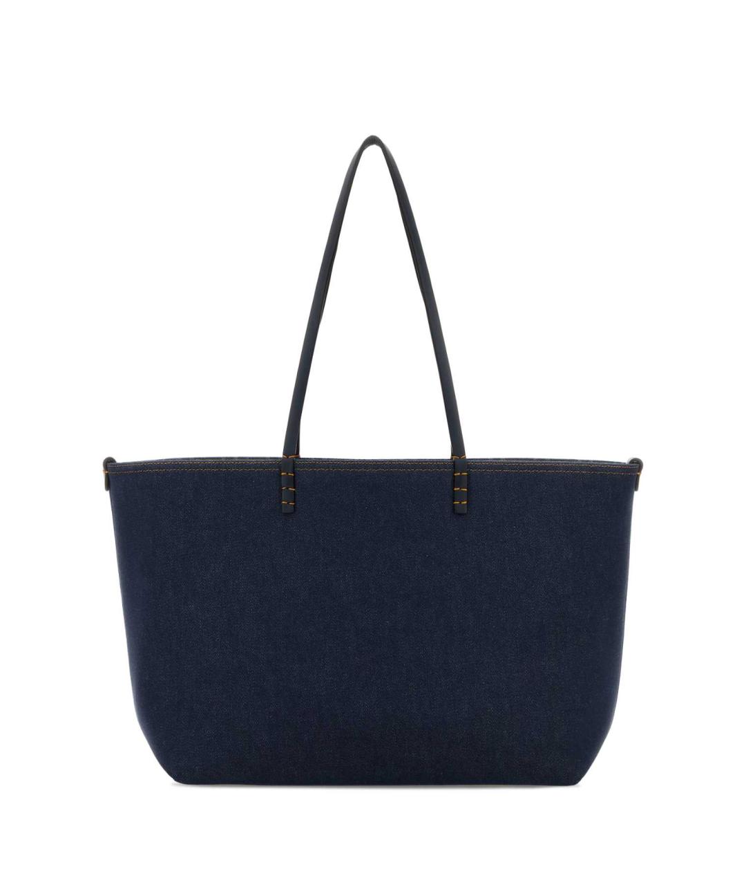 FENDI Синяя тканевая сумка тоут, фото 1