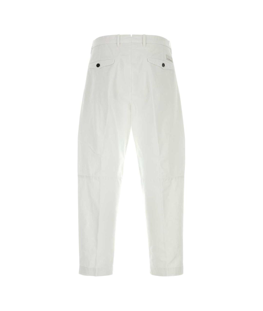 NINE IN THE MORNING Белые хлопковые повседневные брюки, фото 2