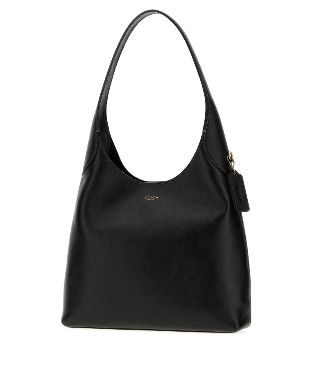 COACH Черная кожаная сумка тоут, фото 2