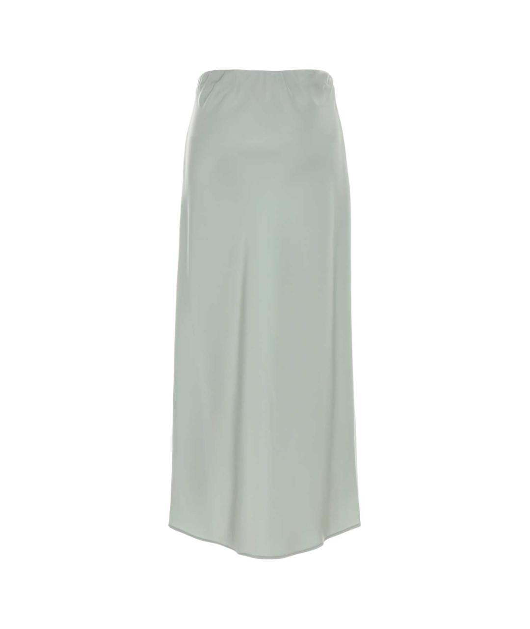 CALVIN KLEIN Голубая полиэстеровая юбка макси, фото 2