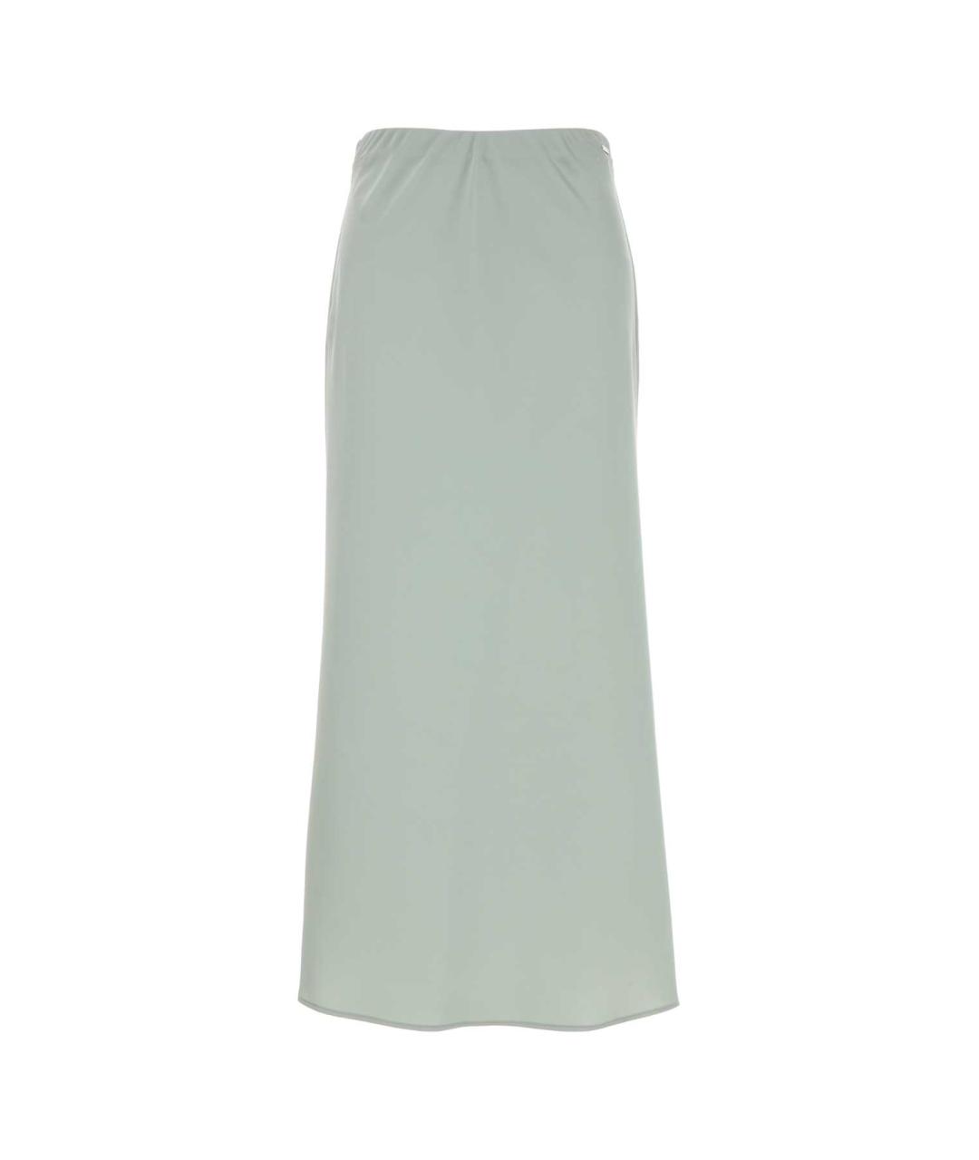 CALVIN KLEIN Голубая полиэстеровая юбка макси, фото 1