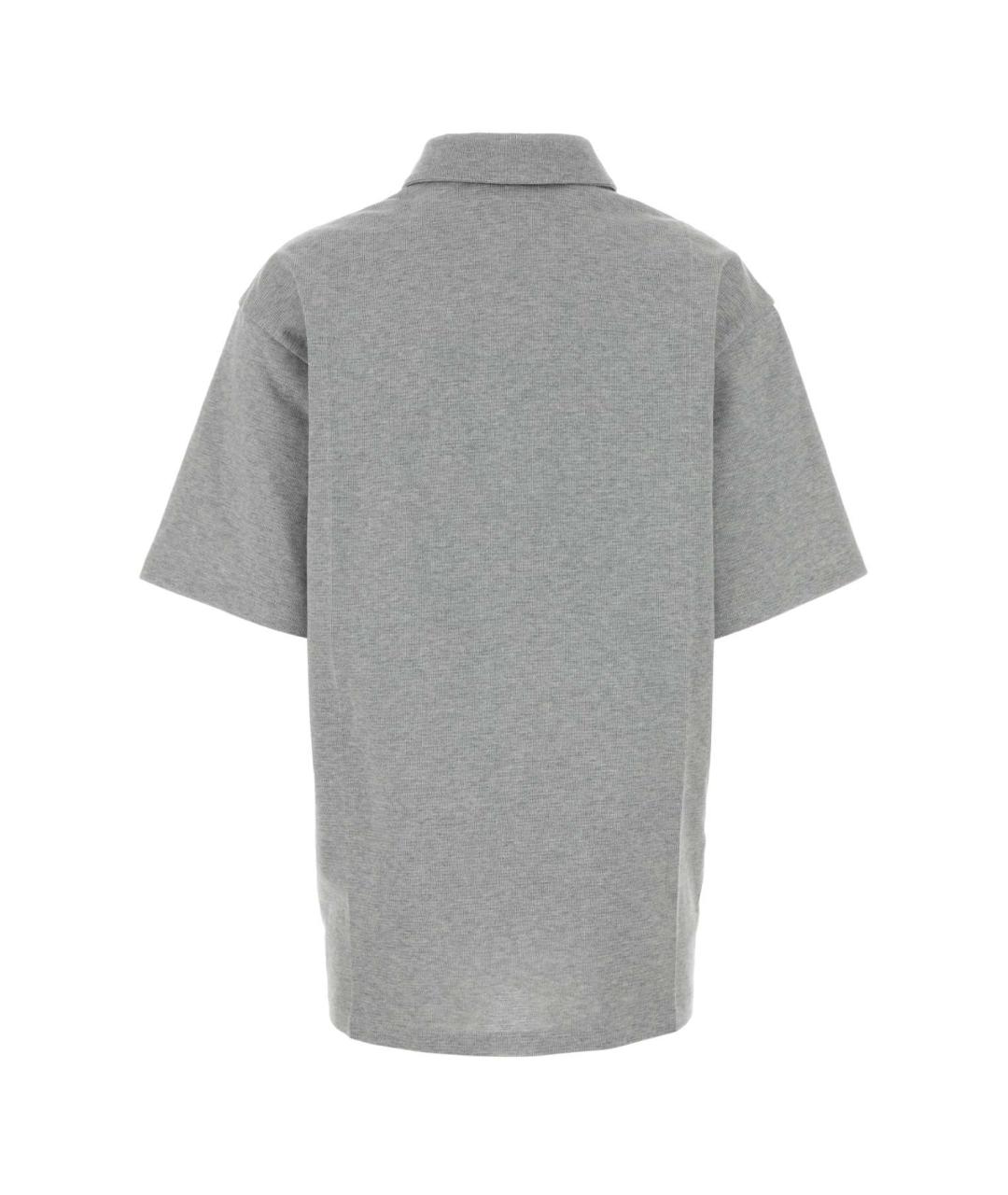 MIU MIU Серая хлопковая футболка, фото 2