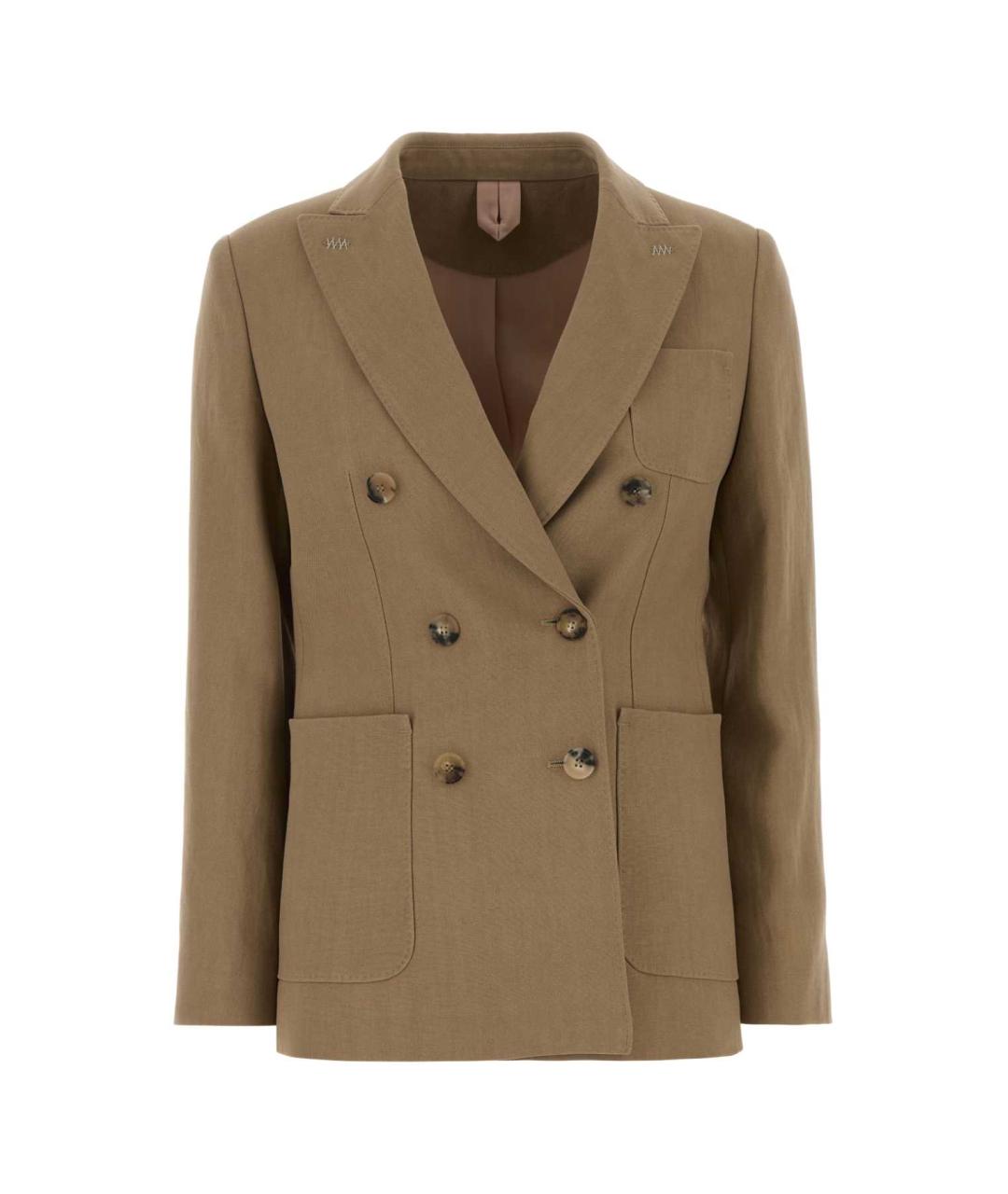 MAX MARA Бежевый жакет/пиджак, фото 1