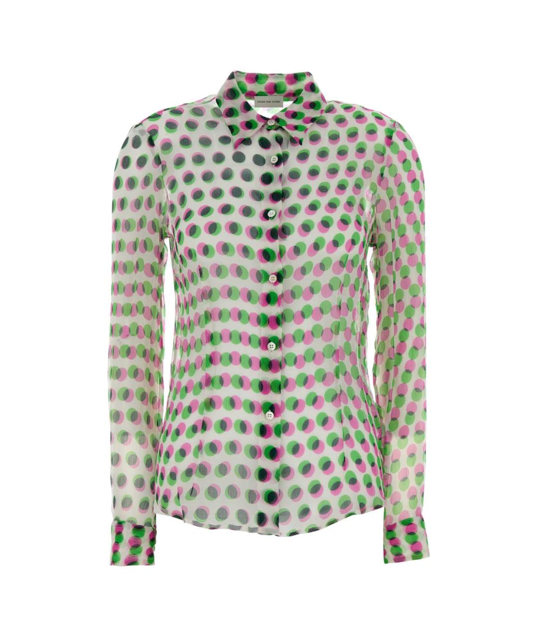 DRIES VAN NOTEN Мульти шелковая рубашка, фото 1