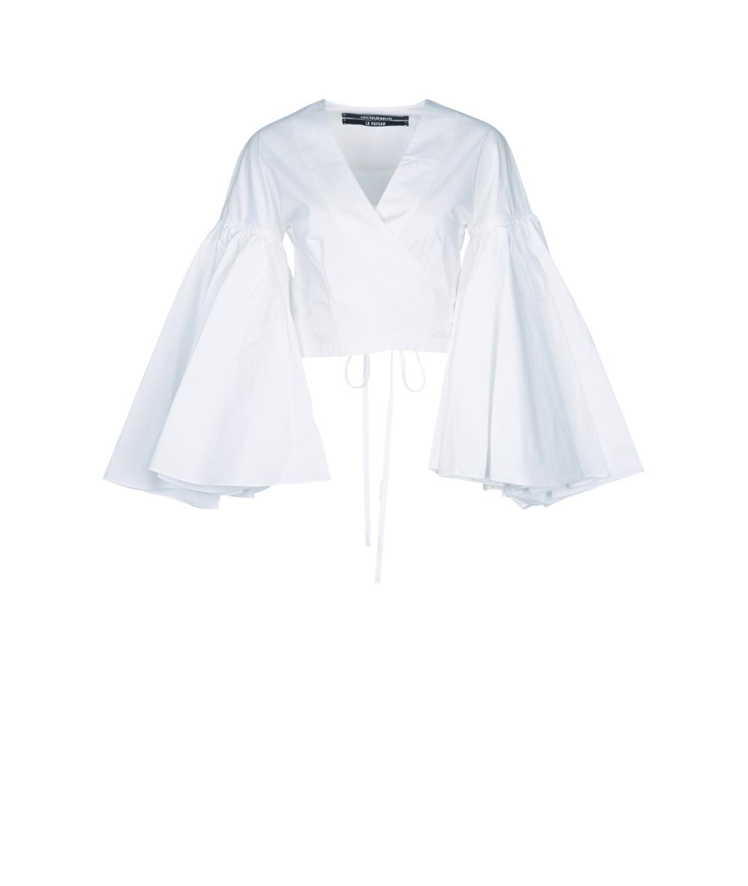 JACQUEMUS Белая хлопковая рубашка, фото 1