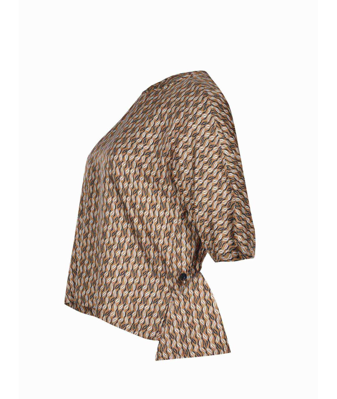 MAX MARA Мульти шелковая блузы, фото 3