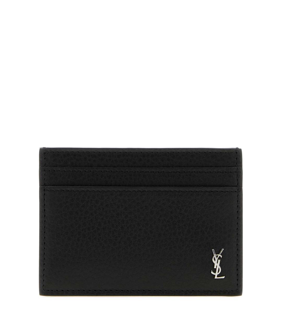 SAINT LAURENT Черный кардхолдер, фото 1