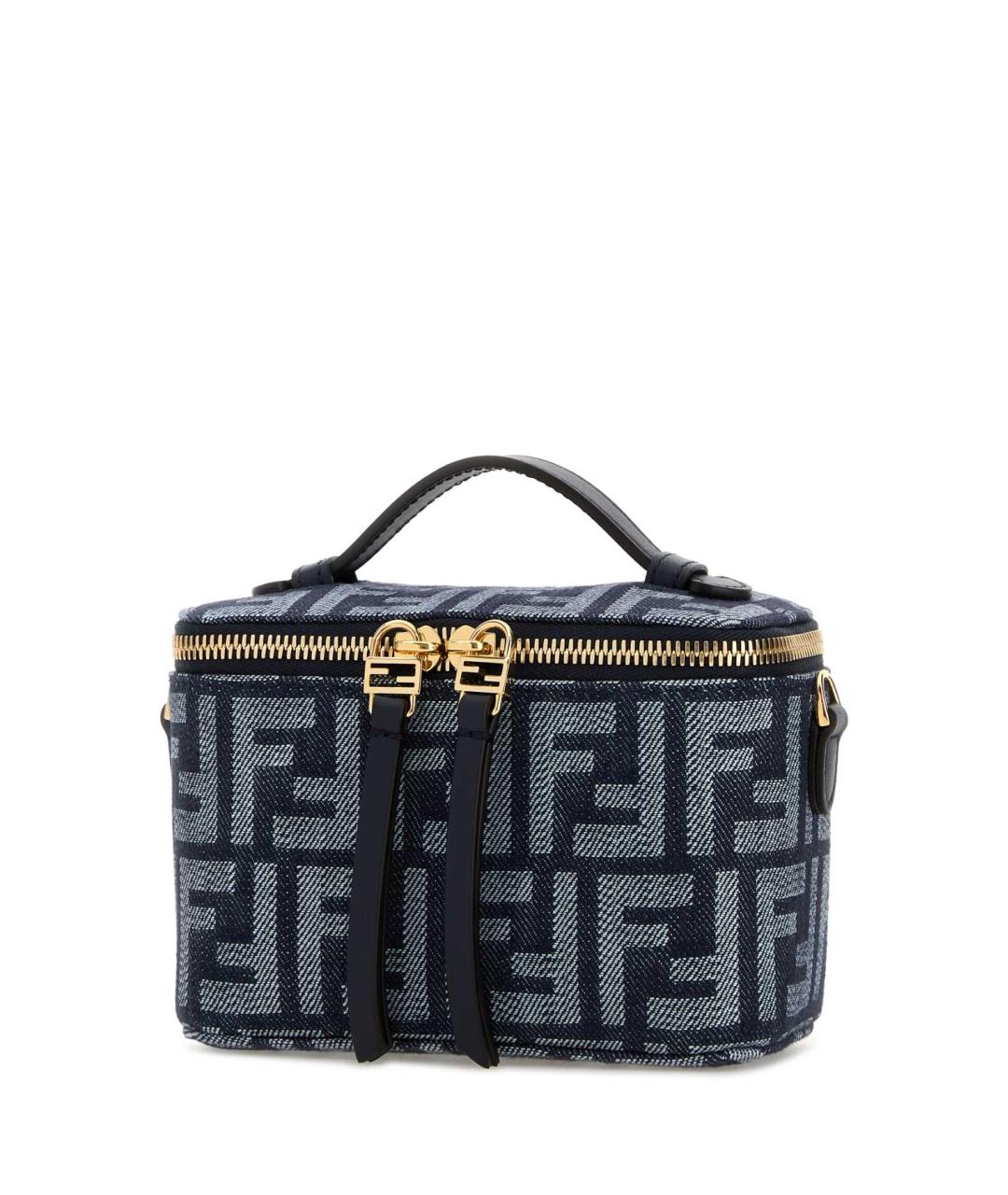 FENDI Синяя тканевая сумка через плечо, фото 2