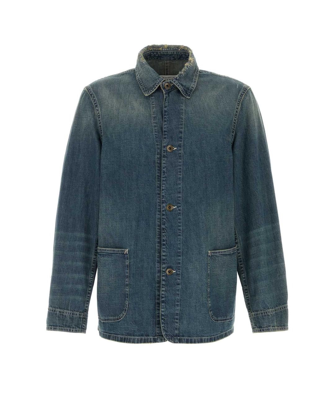 MAISON MARGIELA Синяя хлопковая куртка, фото 1