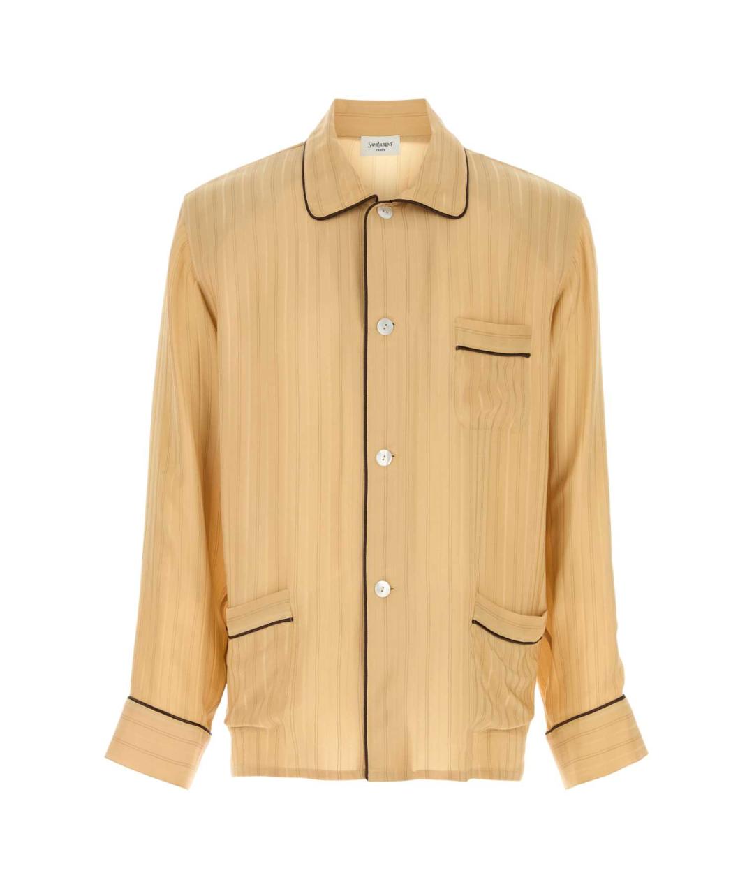 SAINT LAURENT Мульти шелковая кэжуал рубашка, фото 1