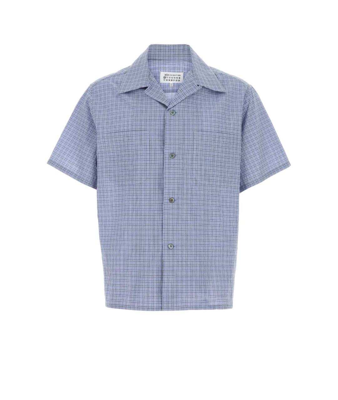 MAISON MARGIELA Голубая хлопковая кэжуал рубашка, фото 1