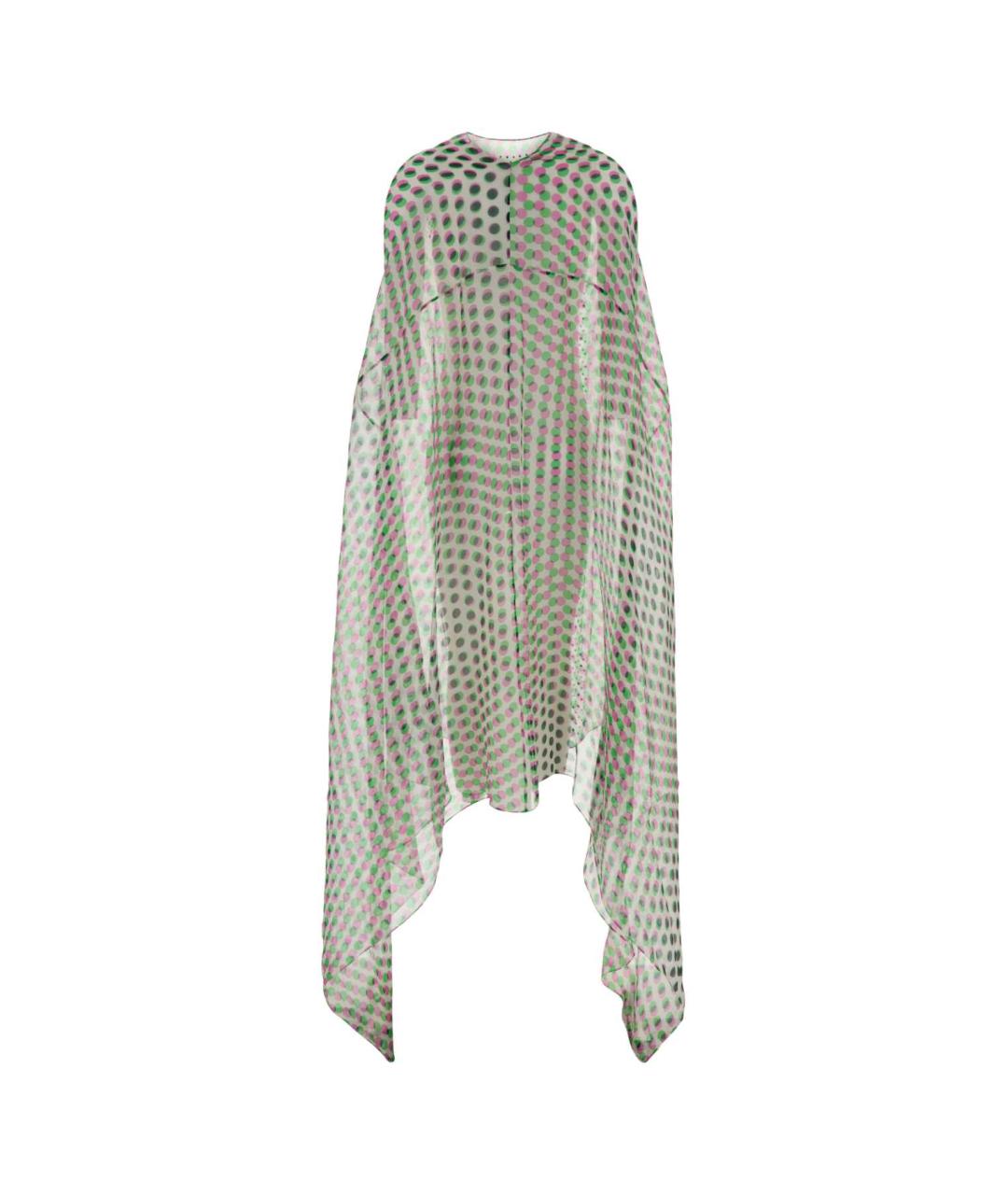 DRIES VAN NOTEN Мульти шелковое коктейльное платье, фото 2