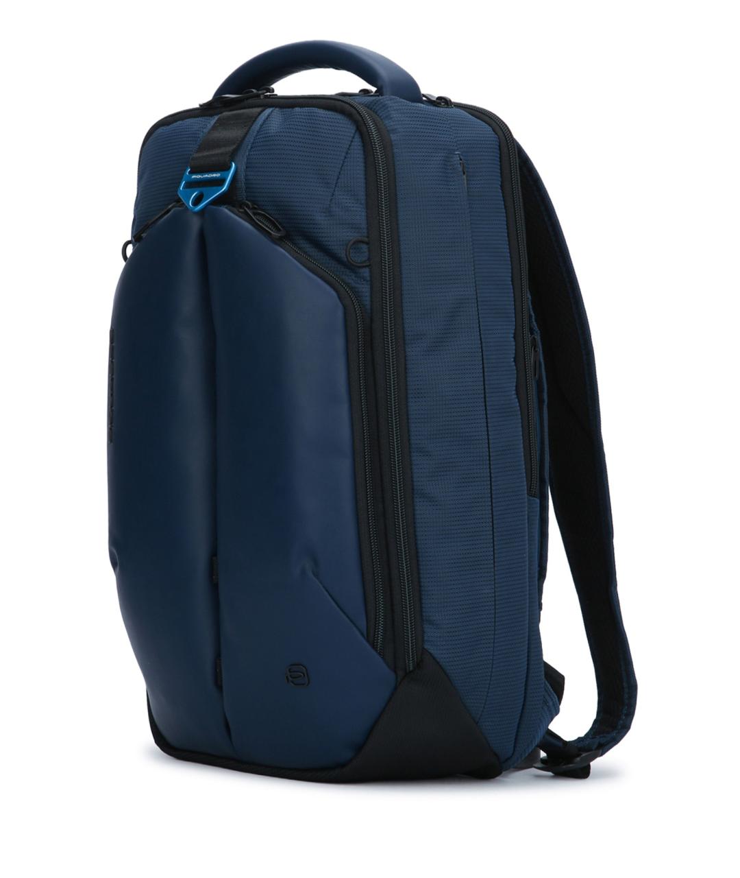 PIQUADRO Синий тканевый рюкзак, фото 2